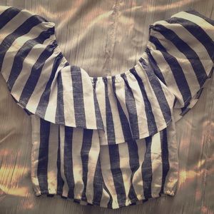 Off the shoulder crop top